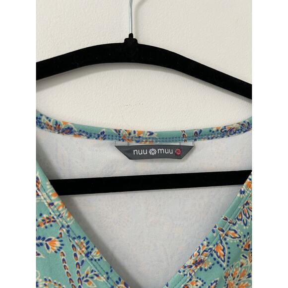 Nuu Muu GoBe Pirouette VNeck Aline Geometric Minidress XL Proformance Stretch - Picture 4 of 10